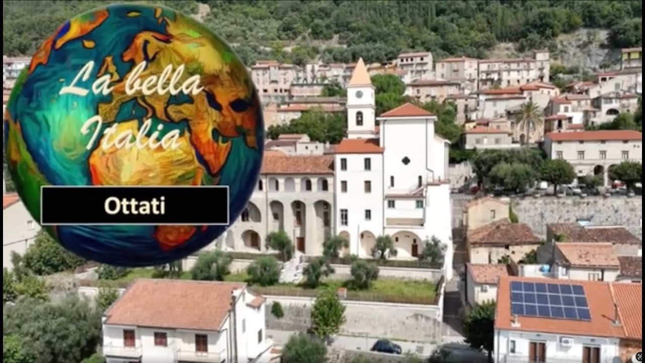 Video panoramico di Ottati, un grazioso paesino del Cilento (SA)