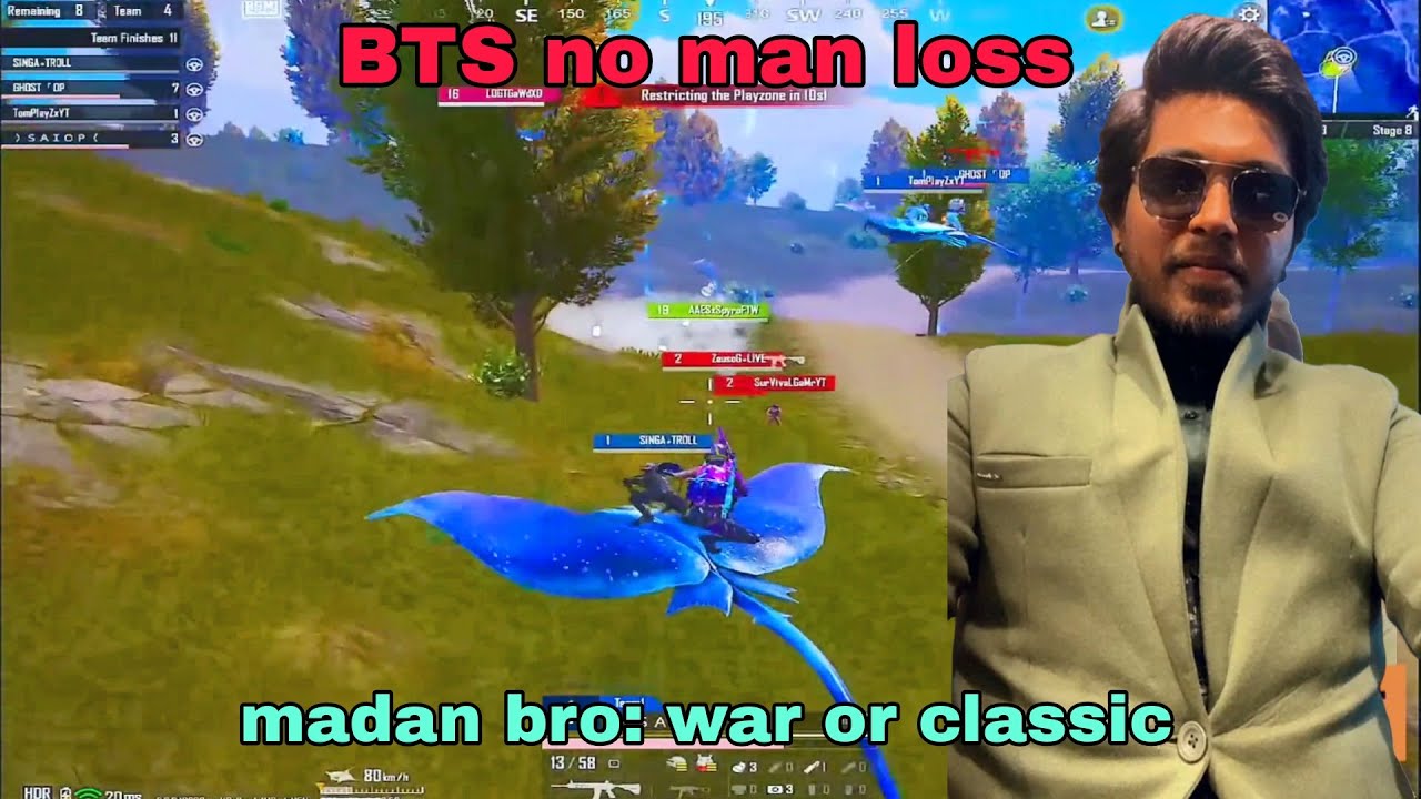 BTS no man loss/war or classic/Pubg Madan
