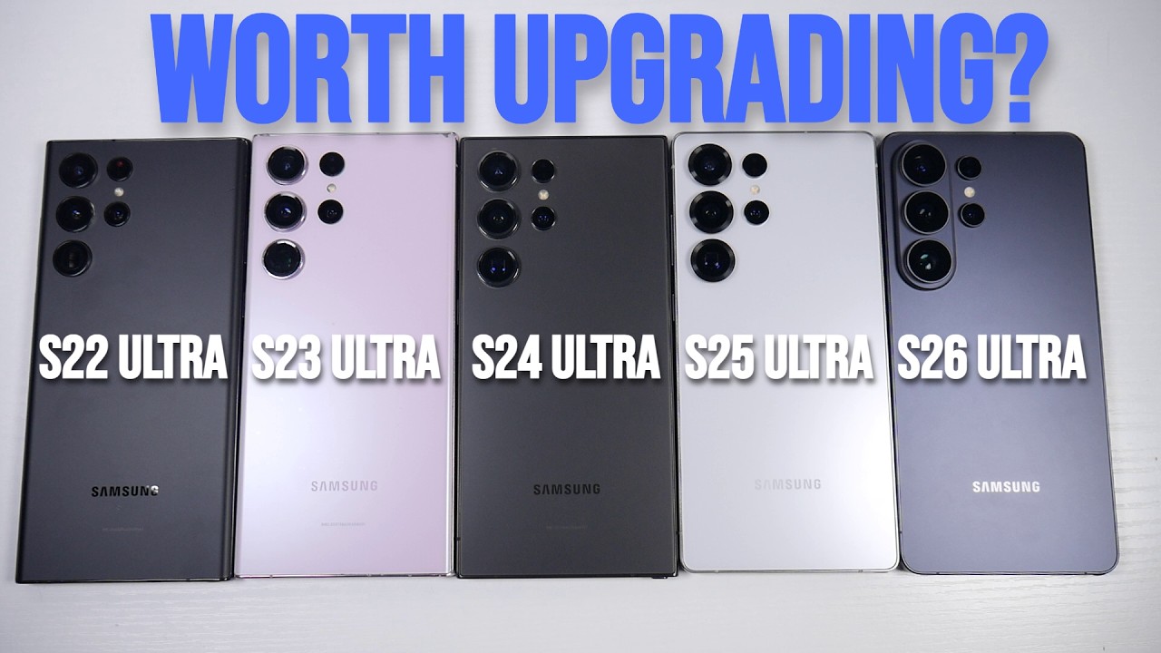 S22 Ultra против S23 Ultra против S24 Ultra против S25 Ultra против S26 Ultra — (Скорость, динами...