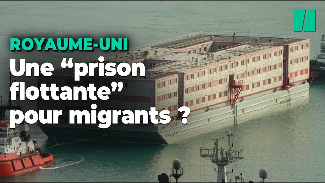 Au Royaume-Uni, cette gigantesque barge accueille ses premiers demandeurs d’asile