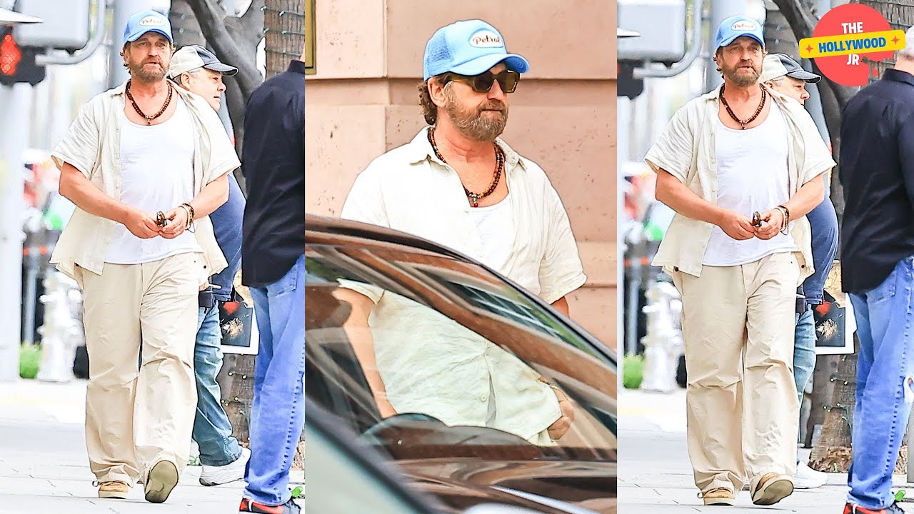 GERARD BUTLER SPOTTED AFTER EYE PROCEDURE IN BEVERLY HILLS, CA!!!