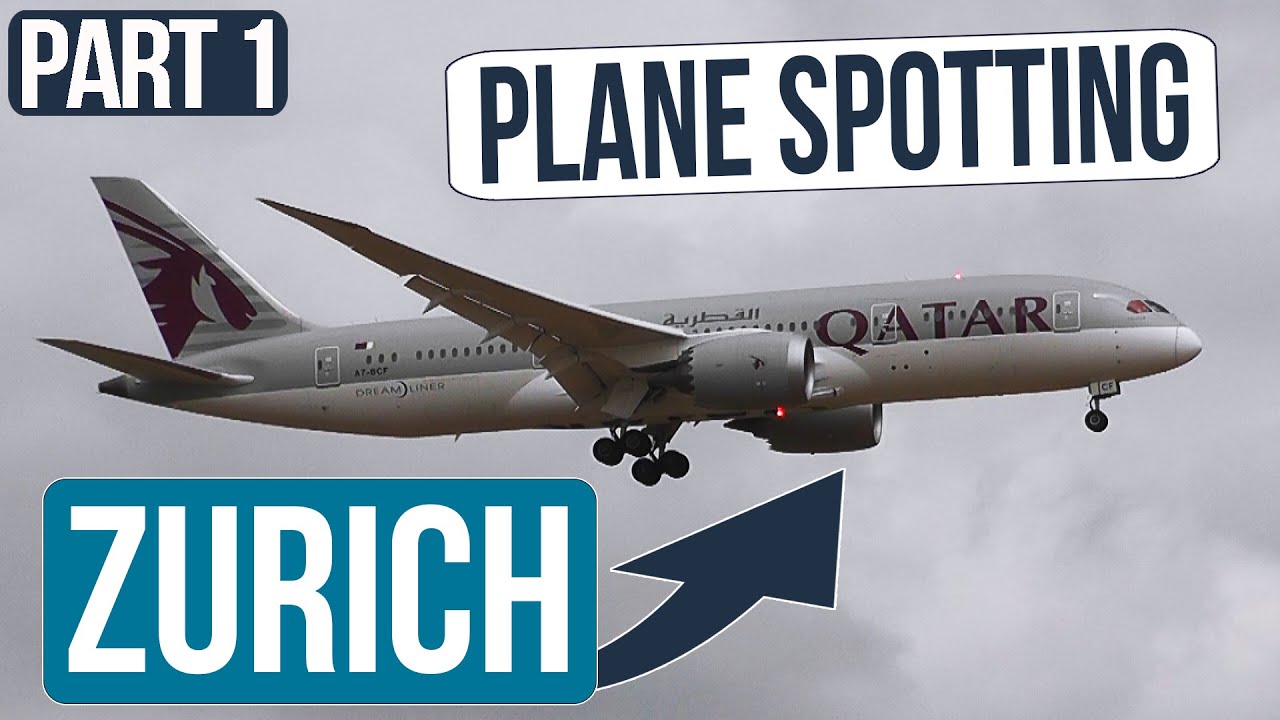 Plane Spotting at Zürich (ZRH/LSZH) - 30 Brilliant Plane Landings and Takeoffs! (Part 1)