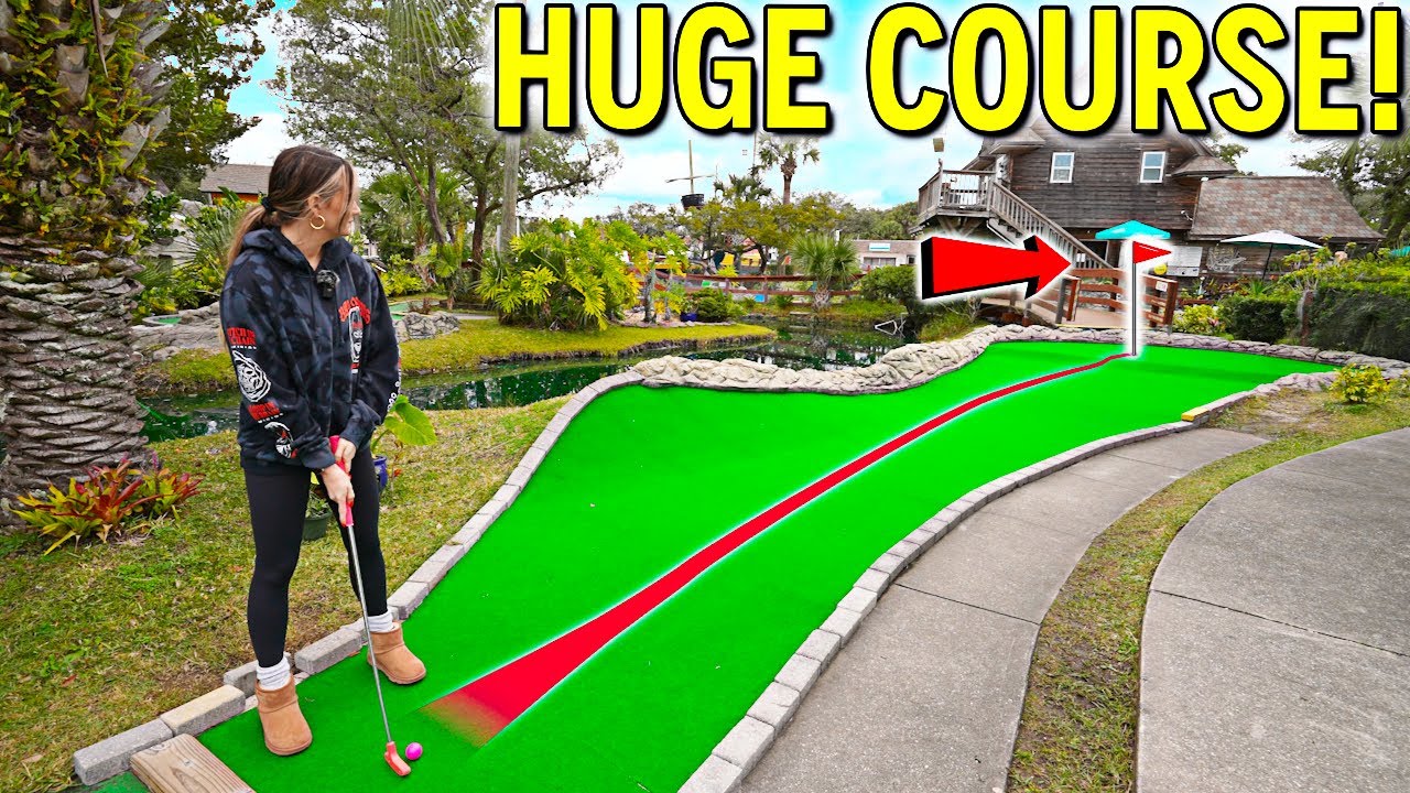 This MASSIVE Mini Golf Course is NOT What You'd Expect! - EPIC Course!