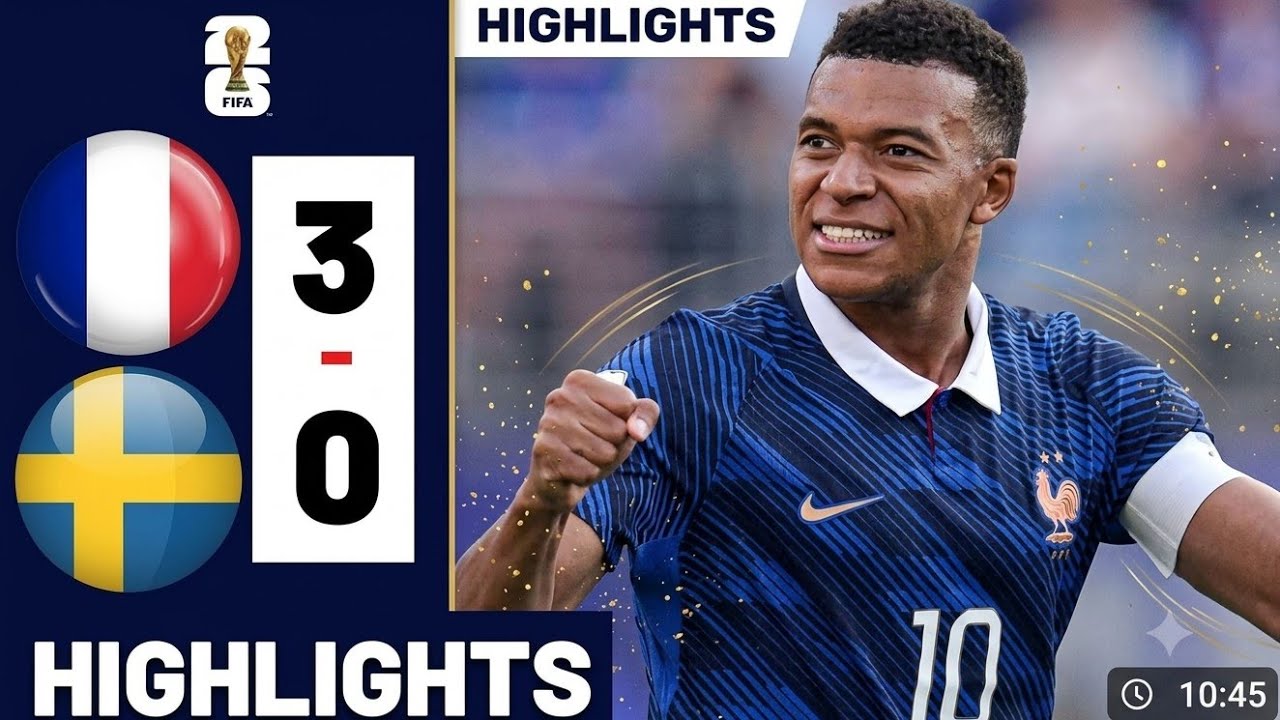 France vs sweden today match highlights