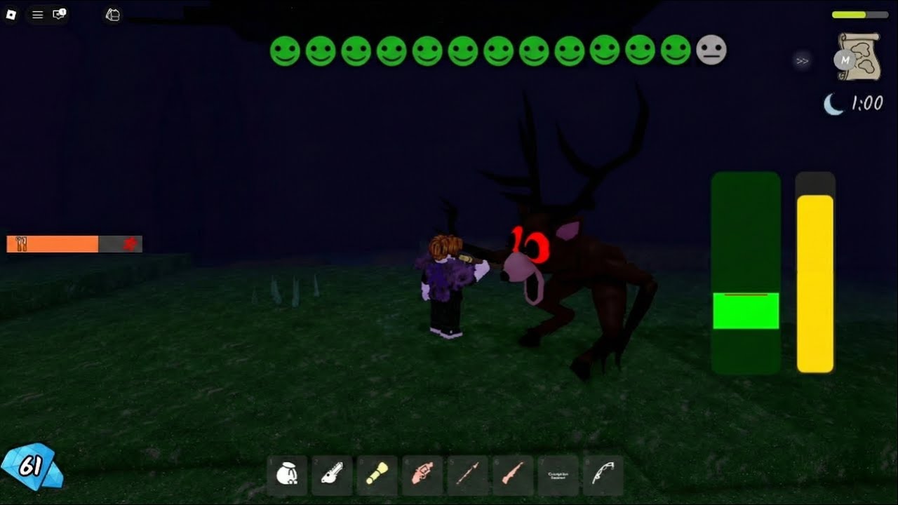 Can I Tame a DEER in 99 Nights in the Forest Hard Mode ROBLOX