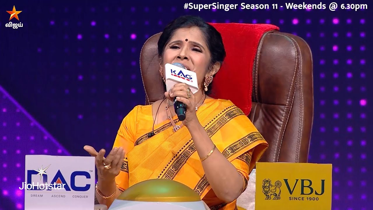இந்த மாதிரி-லாம் நீங்க தான் பாட முடியும் மேடம்!! 😇😍 #AnuradhaSriram  | Super Singer Season 11