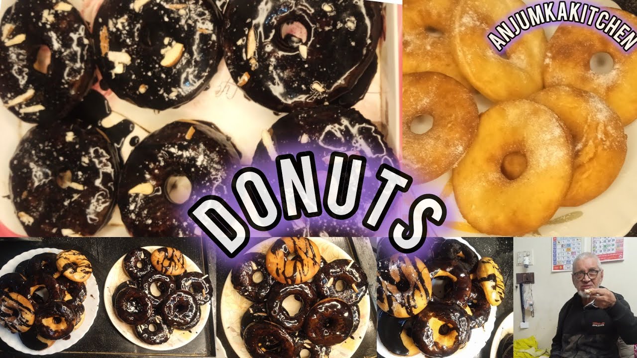 Donut Recipe चॉकलेट डोनट रेसिपी /Custard Cream Doughnuts/Anjumkakitchen