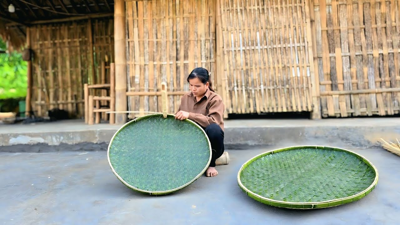 How to Weave a Traditional Bamboo Basket. Farm Life /Triệu Ghền.