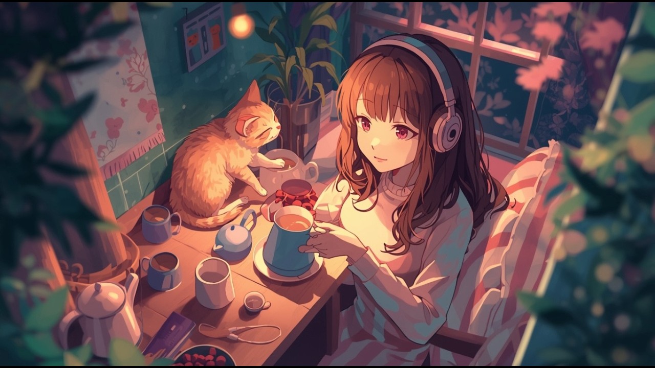 Emerald Rain: Mindful Oolong Rituals and Cozy Lofi Jazz to Decompress