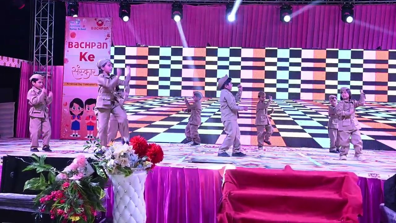 Annual day performance_ class UKG_ Police
