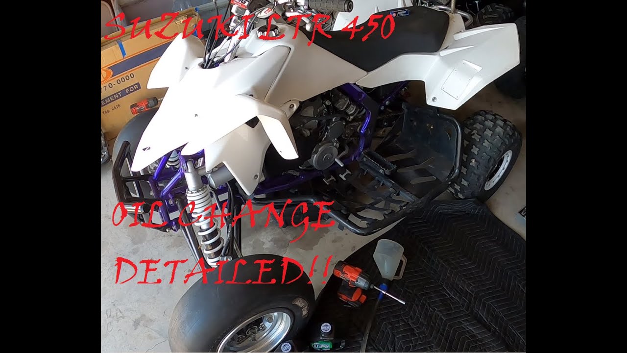 КАК ЗАМЕНИТЬ МАСЛО НА SUZUKI LTR 450
