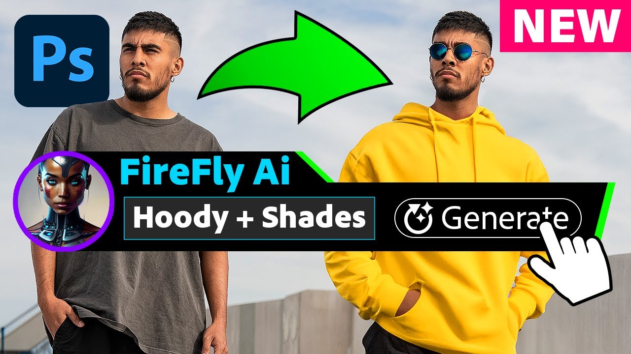 Photoshop CC 2023: Generative Fill Tutorial - Adobe FireFly is Now Built-in!