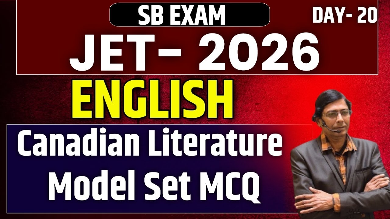 JET Paper 2 ENGLISH 2025  | African literature In English  | Day - 19 | SB EXAM