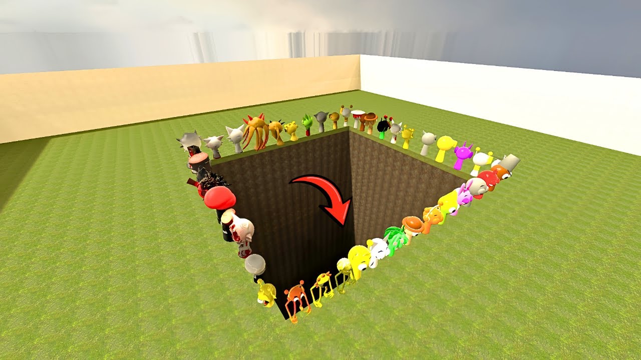 SPARTAN Kicks All Sprunki Characters into the Void Pet Pit | Garry’s Mod