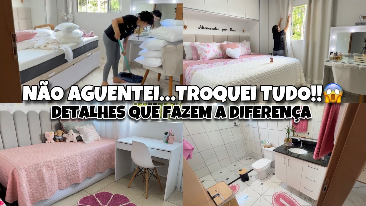 N&Atilde;O AGUENTEI&hellip; TROQUEI TUDO DEPOIS DA REFORMA! FAXINA COMPLETA + TUDO RENOVADO E CHEIROSO💖✨