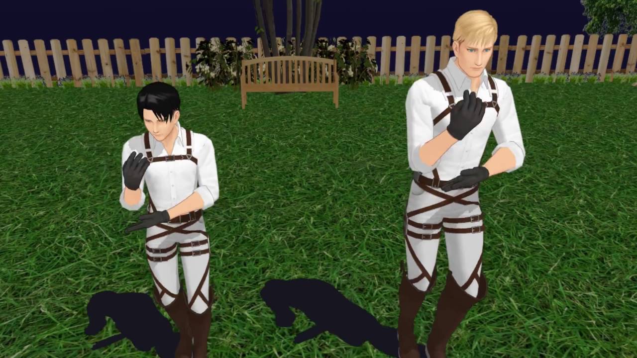 [SnK MMD] Flesh (Erwin, Levi)