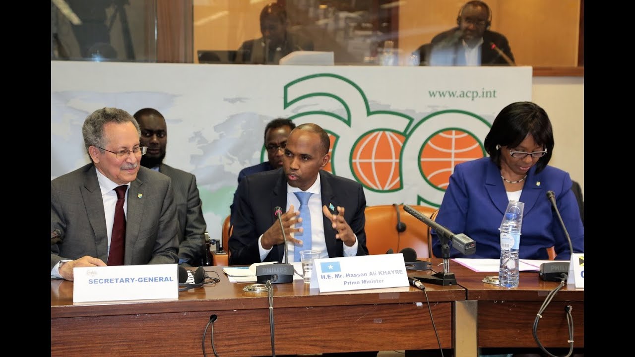 Prime Minister of Somalia, Hassan Ali Khayre, visits ACP Secretariat, 3 May 2018