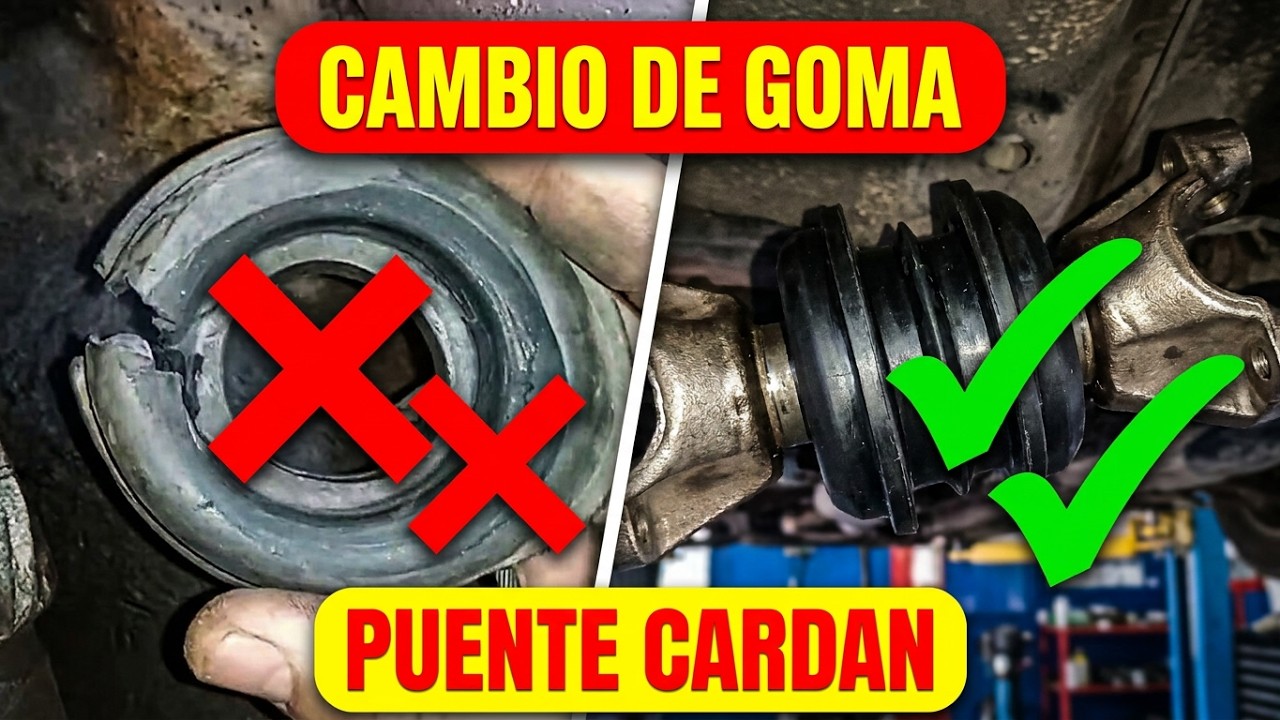 CAMBIO DE GOMA PUENTE CARDAN CHEVROLET CHEVETTE