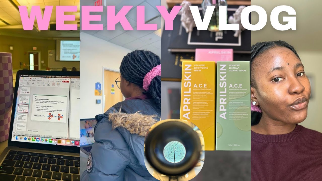 WEEK IN MY LIFE AS A COMMUTER COLLEGE STUDENT:Medicube,Grocery haul, Life of a Nigerian in USA
