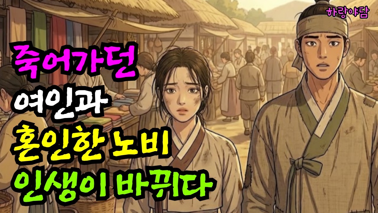 죽어가던 여인과 혼인한 노비 인생이 바뀌다 | 야담 전설 설화 민담 옛날이야기 오디오북