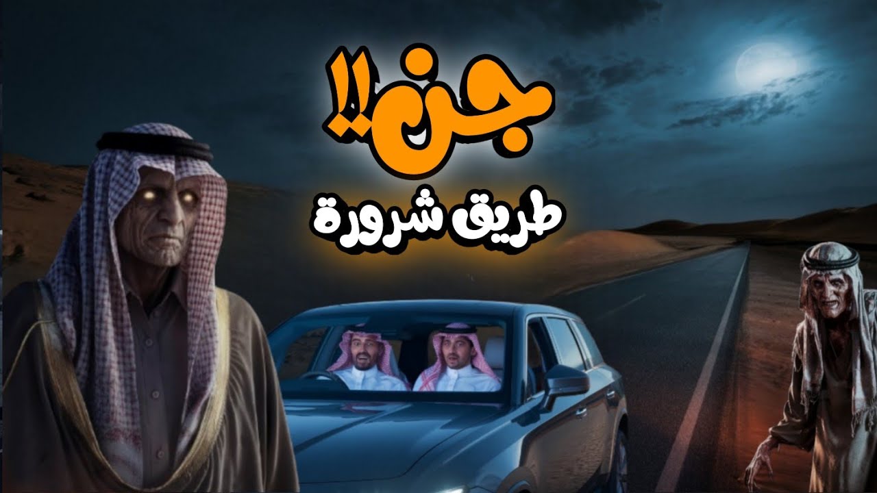قصص جن : (خط شروره) قصة رعب حقيقيه واقعيه🇸🇦 | سعودي عاش ارعب ليلة في طريق شروره نجران المرعب