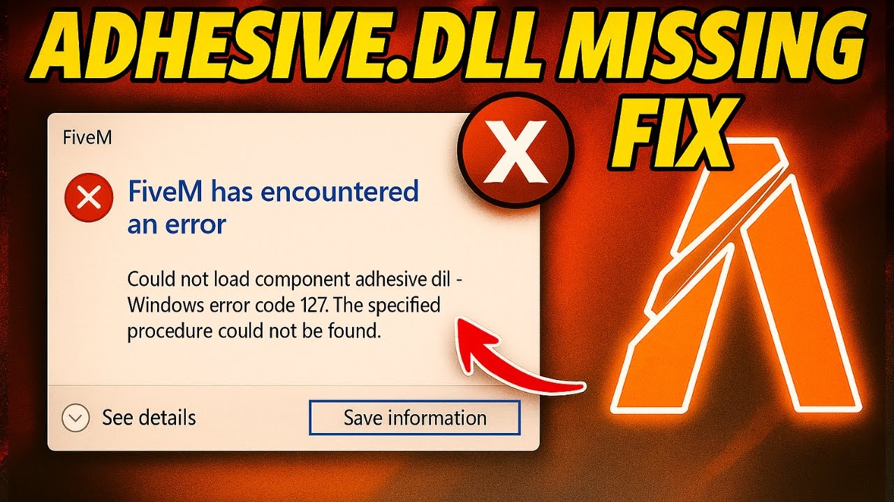 Ошибка Adhesive.dll Fivem | Как исправить Adhesive.dll Fivem