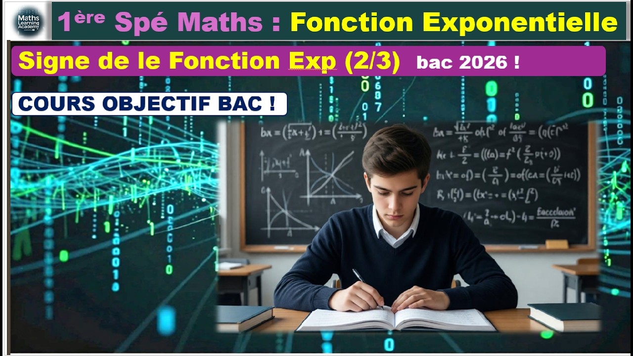 eˣ est TOUJOURS positif… même quand x = -1000 ! Voici pourquoi 🤯 | Exponentielle 1ère Spé