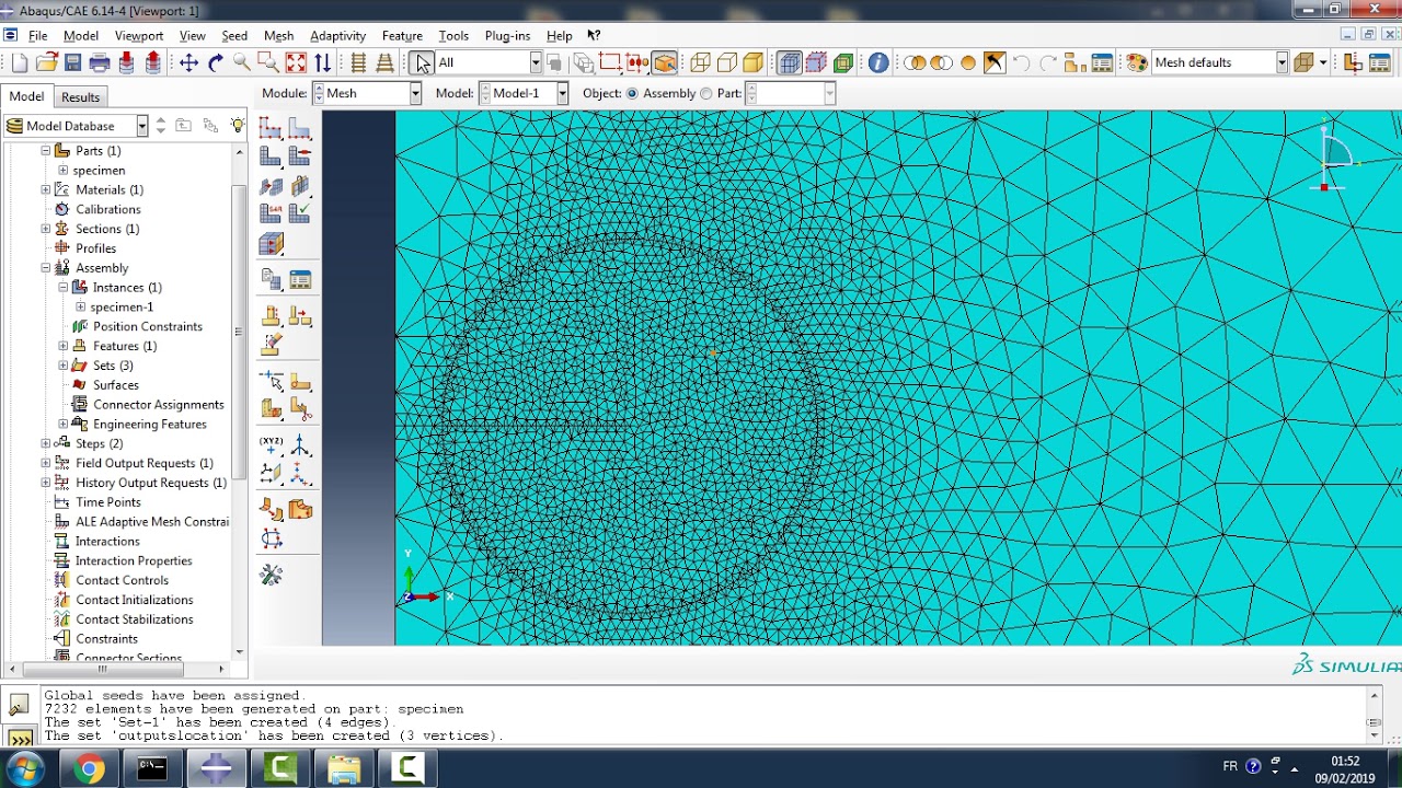 TP3_Part1_ LEFR  modelins using Seam crack in  Abaqus