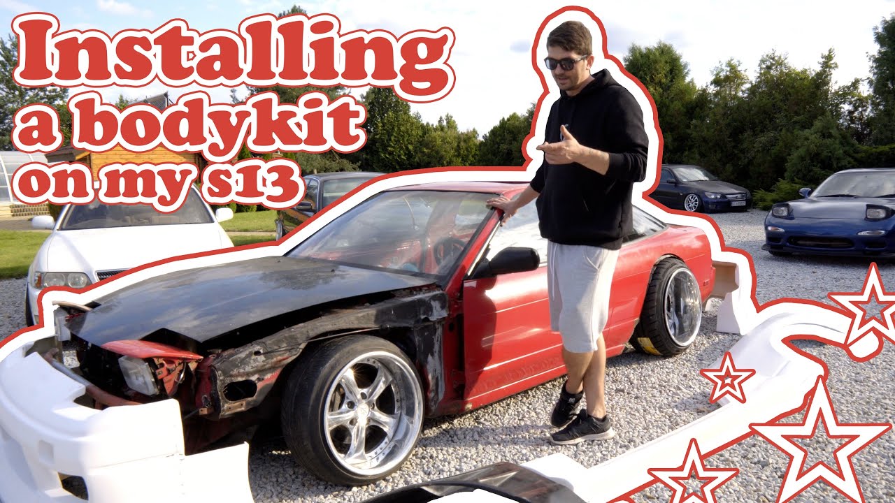 Installing a bodykit on my M50 powered s13 || LOW BUDGET S13 PART 3