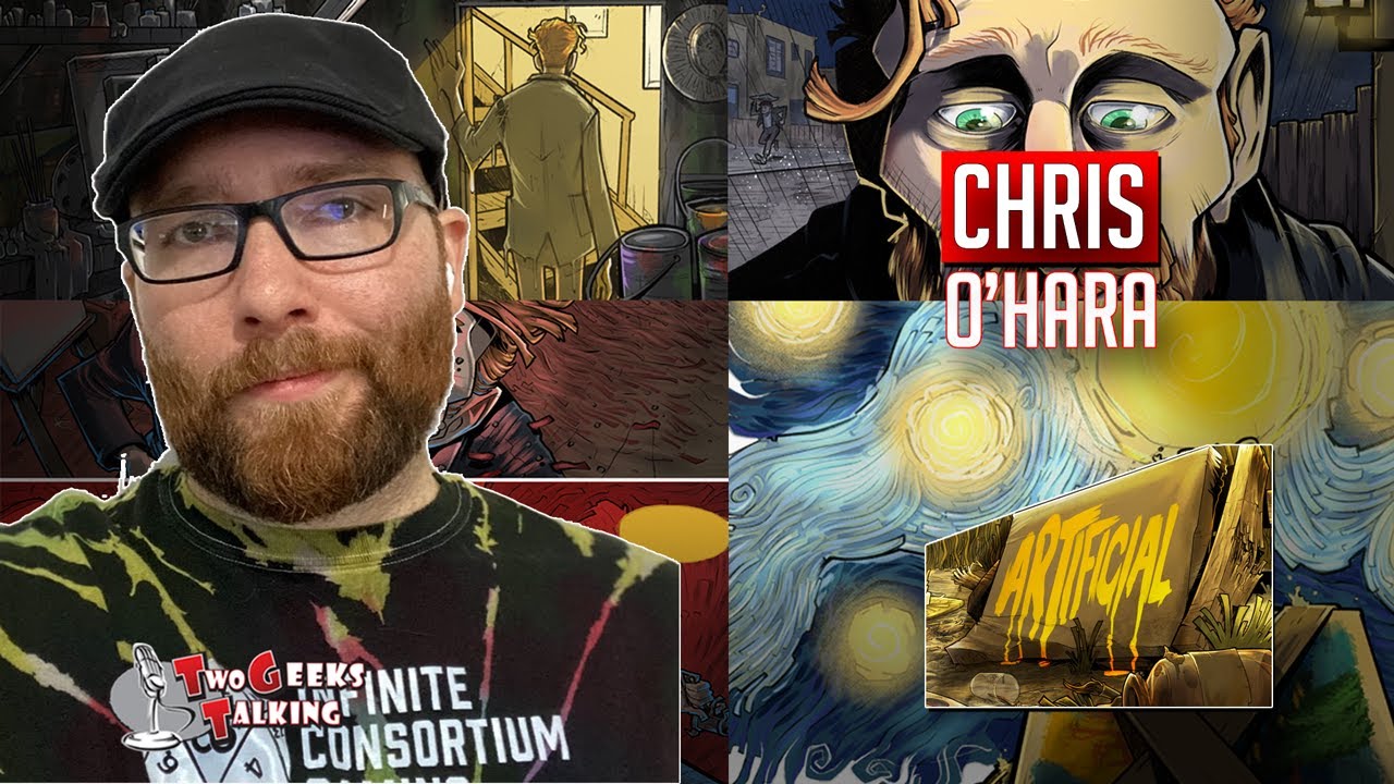 Chris O'Hara creator writer Artificial comic (2023) interview | Two Geeks Talking
