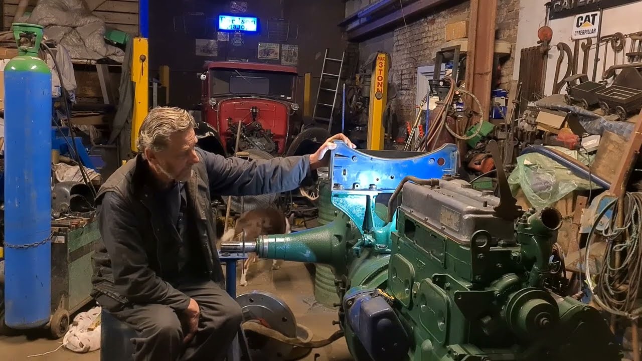 PART SIX of  perkins4.270 conversion into 1944 Standard fordson