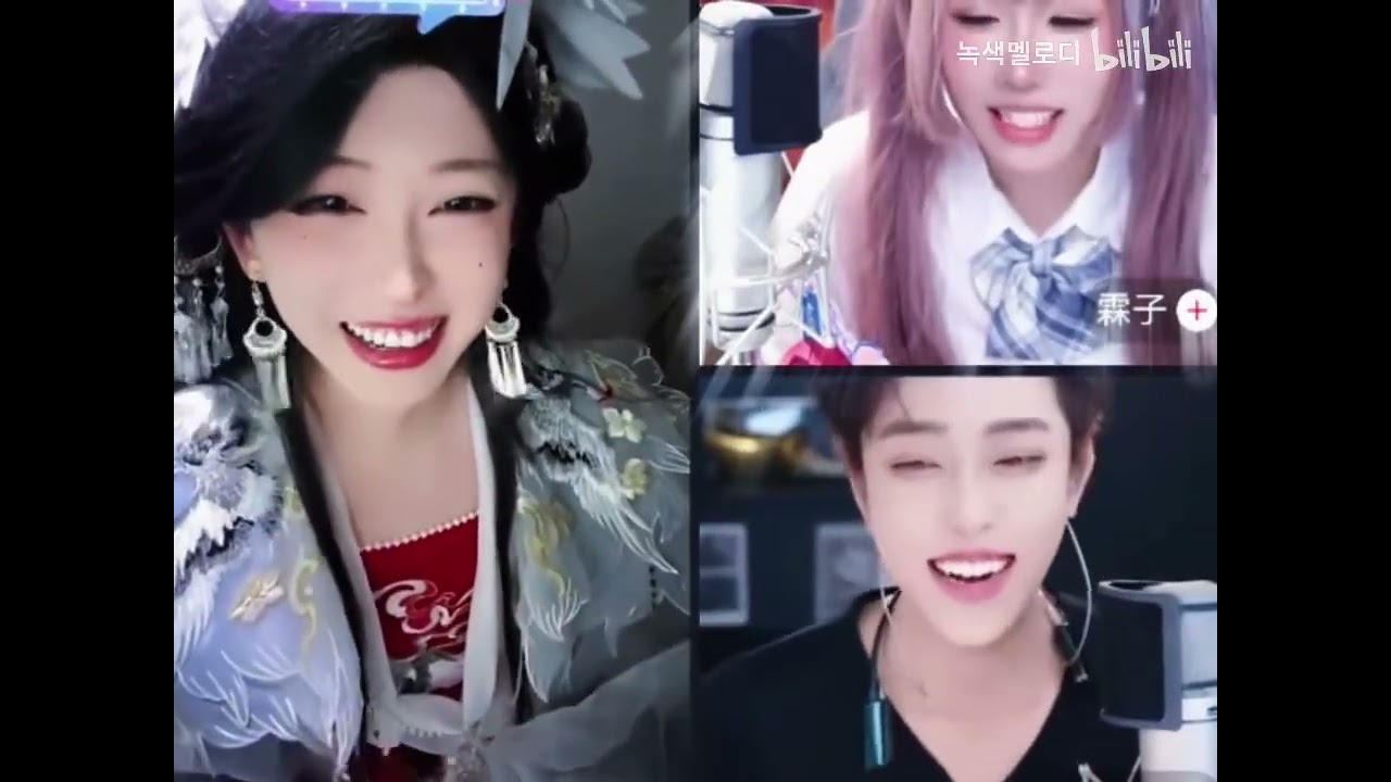 咱们霖子也是整上女装了，后面还跳小野猫哈哈 B站녹색멜로디