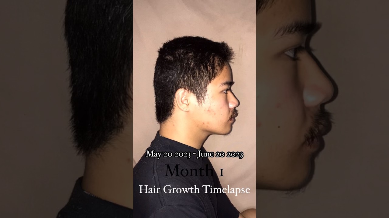 2 months hair growth journey from a buzz cut #hair #buzzcut #hairgrowth