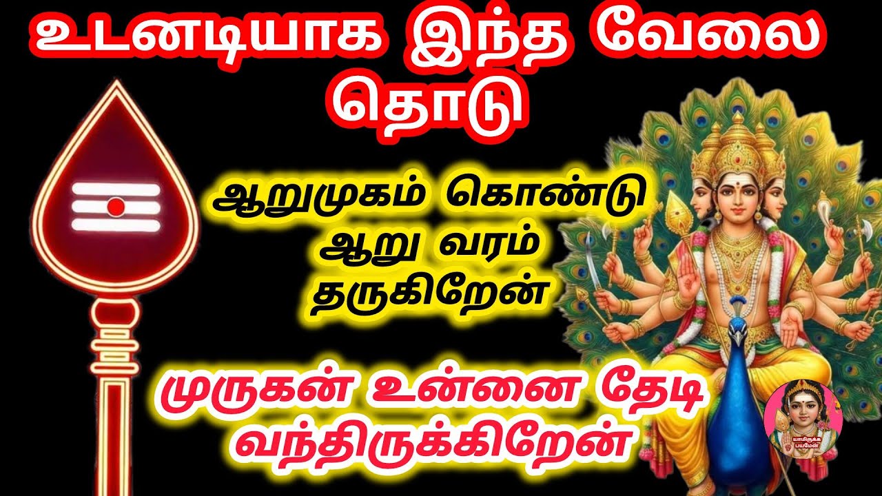 ஆறுமுகம் கொண்டு ஆறு வரங்கள் தர நான் காத்திருக்கிறேன் மிகப்பெரிய நல்லது நடக்க போகிறது