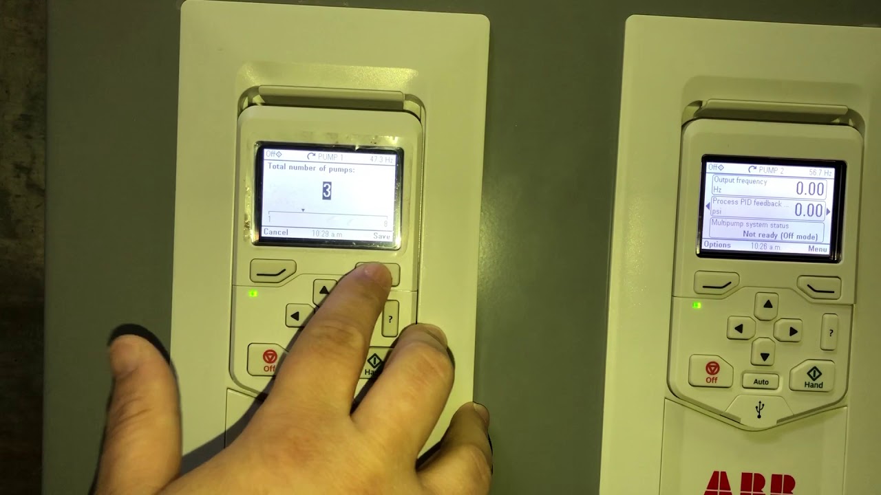 ABB ACQ580 VFD/Drive - Intelligent Pump Control Setup