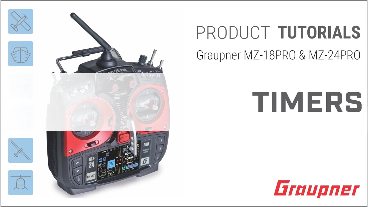 Working with Timers on the mz-18PRO and mz-24PRO HoTT Radio System