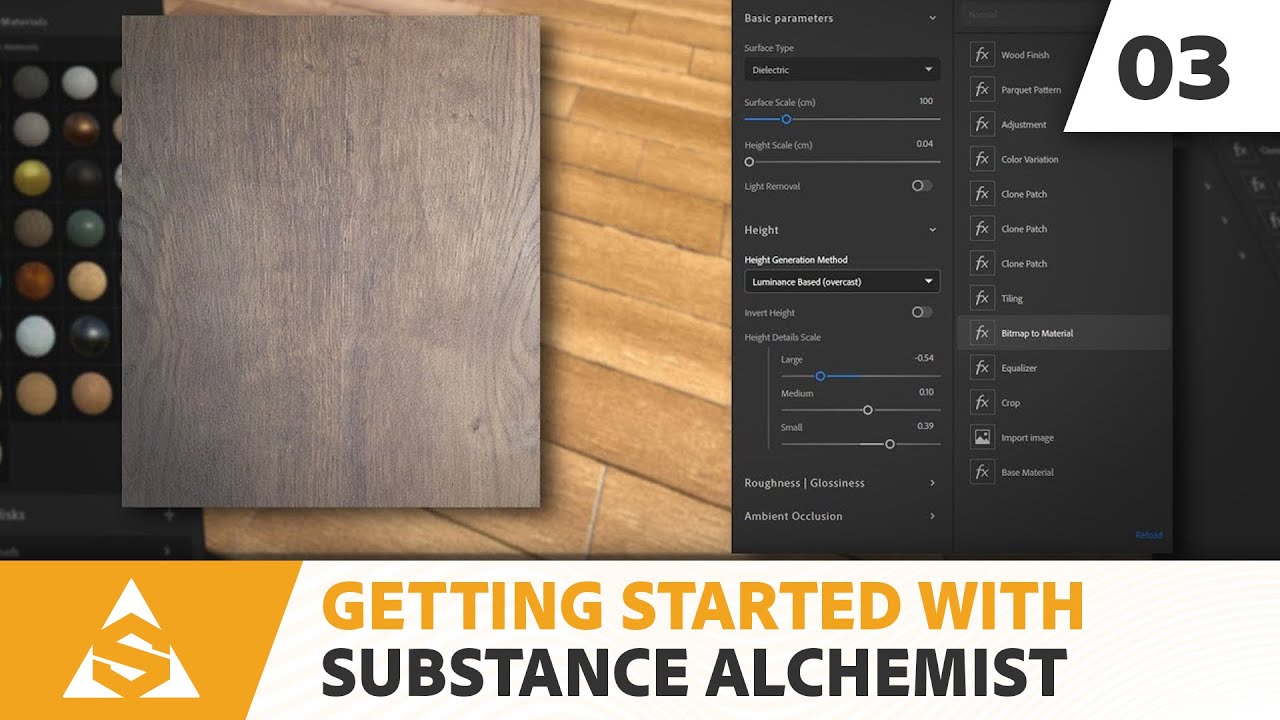 Substance Alchemist: Image to Material (Bitmap To Material) | Substance 3D
