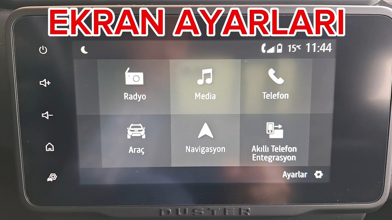 Dacia Duster 1.3 Tce 150 Hp Edc Journey - MediaNav ekran ayarları