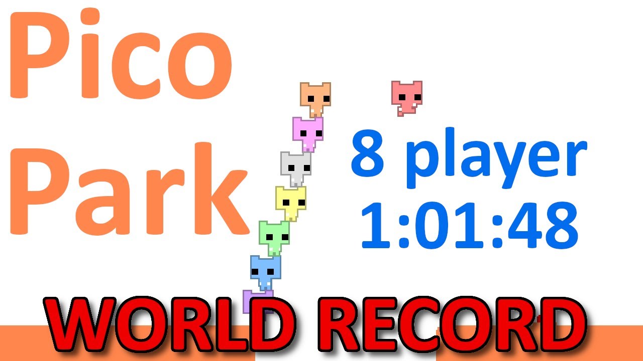 [World Record] Pico park Speedrun Multiplayer 8 players 1:01:48