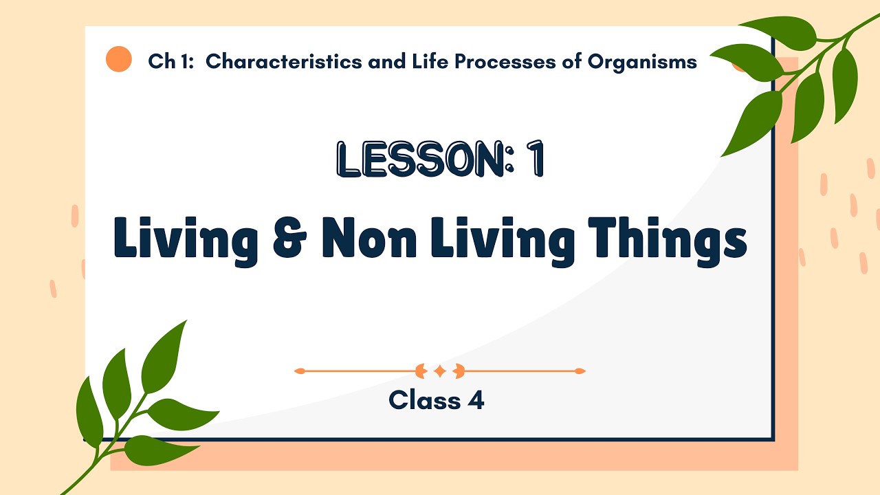 Class 4 – Unit 1 Lesson 1: Living and Non-Living Things