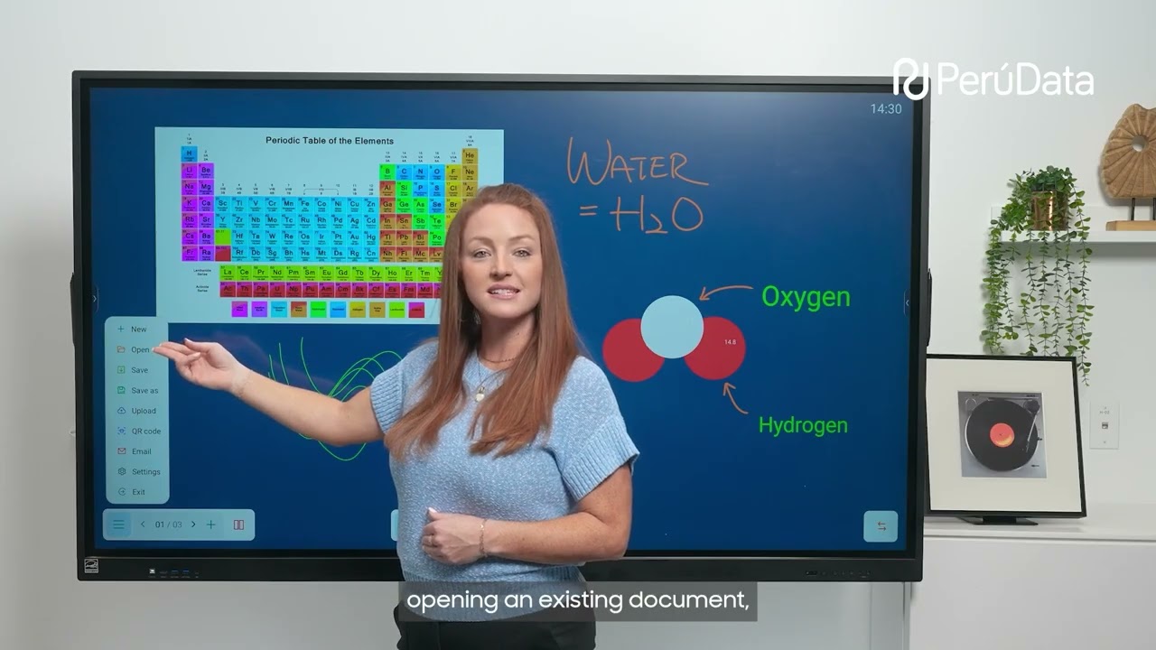 Introducción a la aplicación PIZARRA de la Pantalla Interactiva Samsung WAF