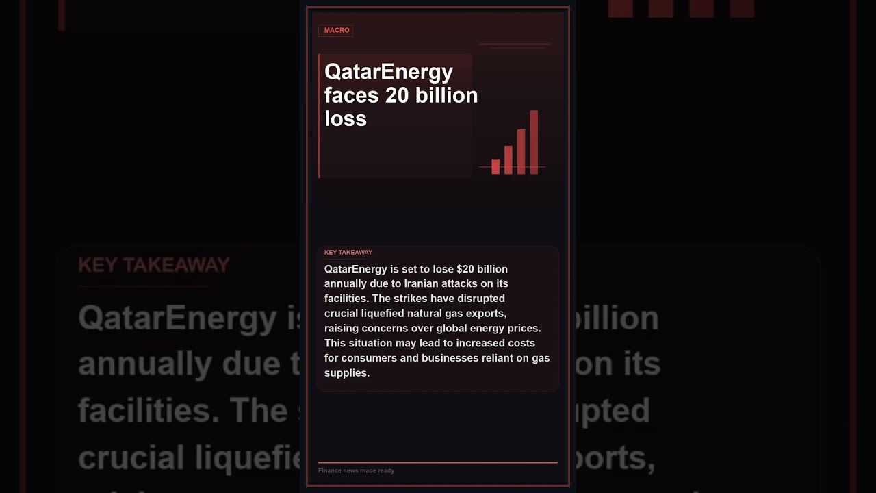 QatarEnergy Faces $20 Billion Loss from Iranian Attacks