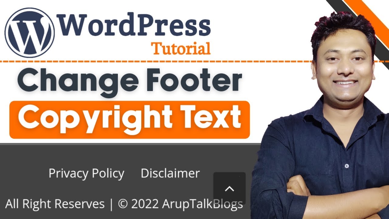 How to Change or Remove Footer Copyright Credits on Any WordPress Theme | WordPress Tutorial