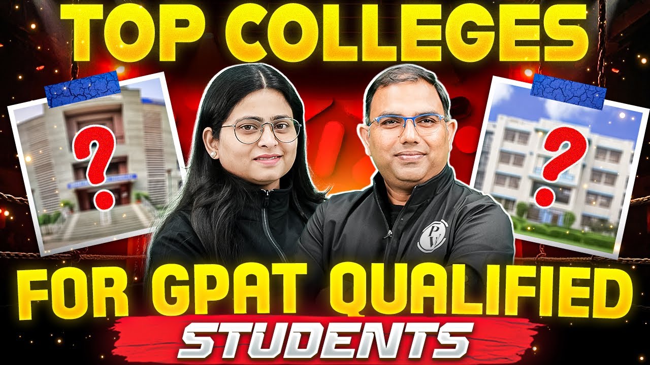 Top 10 M.Pharma Colleges For GPAT/Pharmacy Students | M.Pharm Admission After GPAT | PW