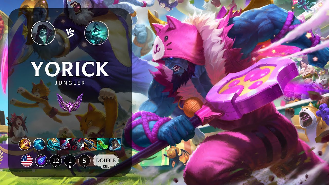 Yorick Jungle vs Hecarim - NA Master Patch 14.7