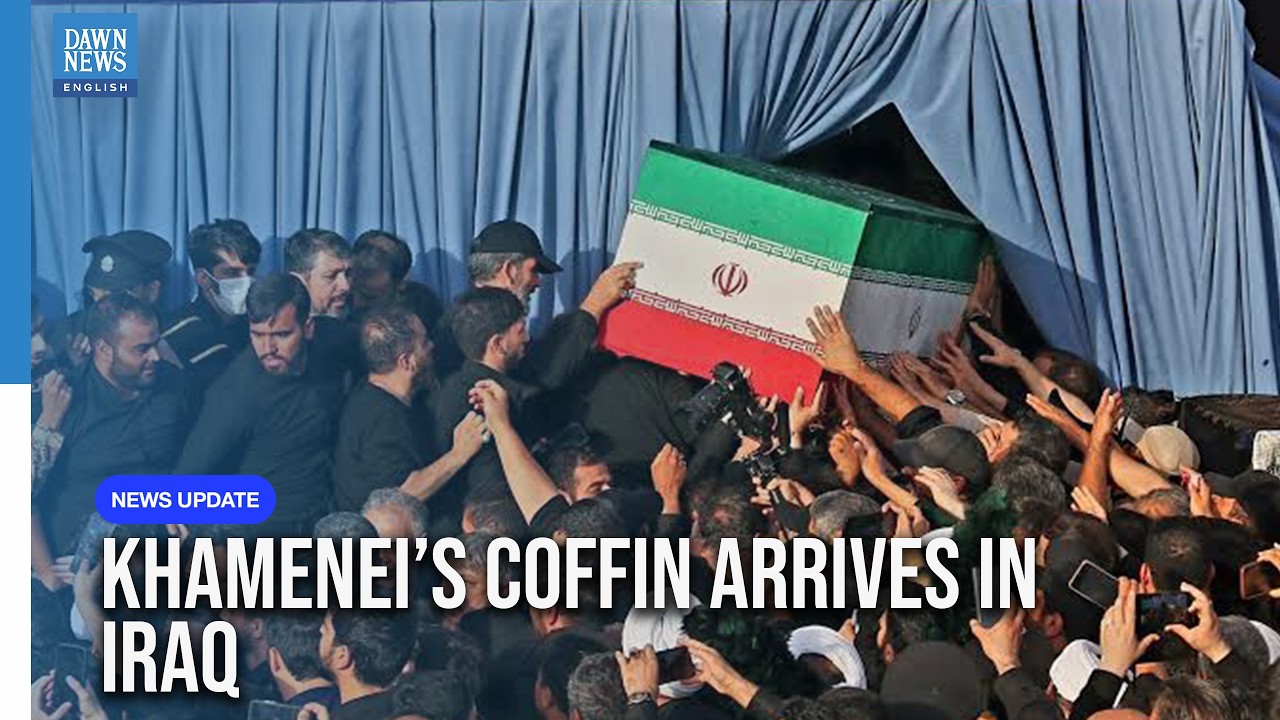 WATCH: Ayatollah Ali Khamenei&rsquo;s Coffin Arrives in Iraq | Najaf Prepares Massive Funeral Procession |