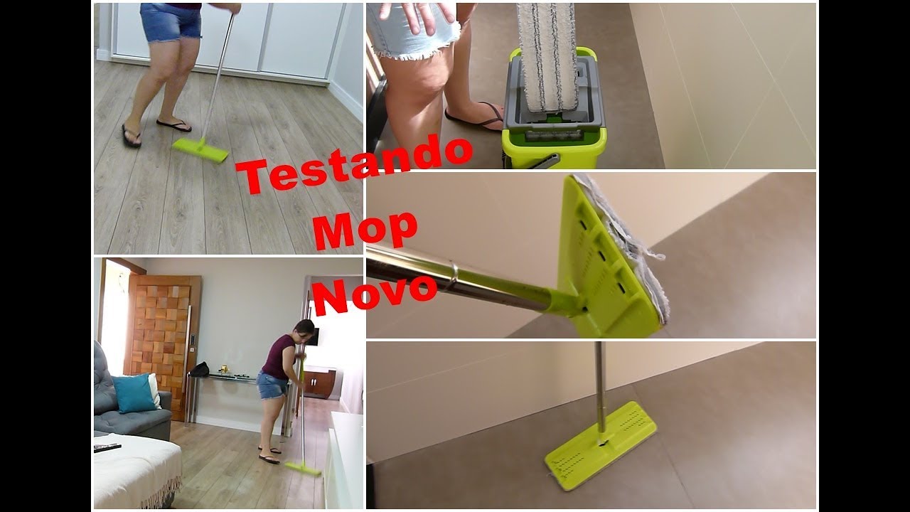 Testando o Mop Wash Dry Polishop | Vlog