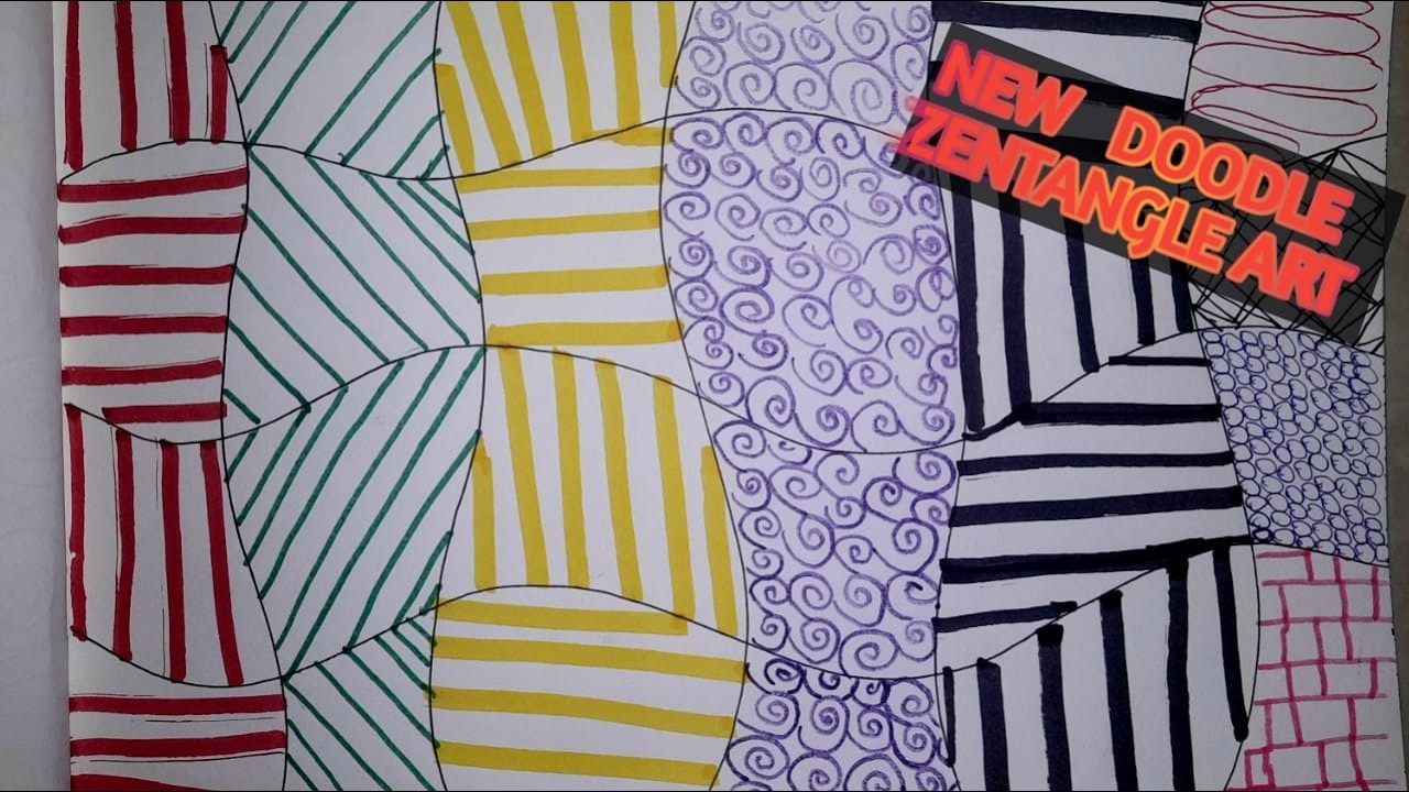 NEW ZENTANGLE  DESIGN ART... DOODLE DESIGN