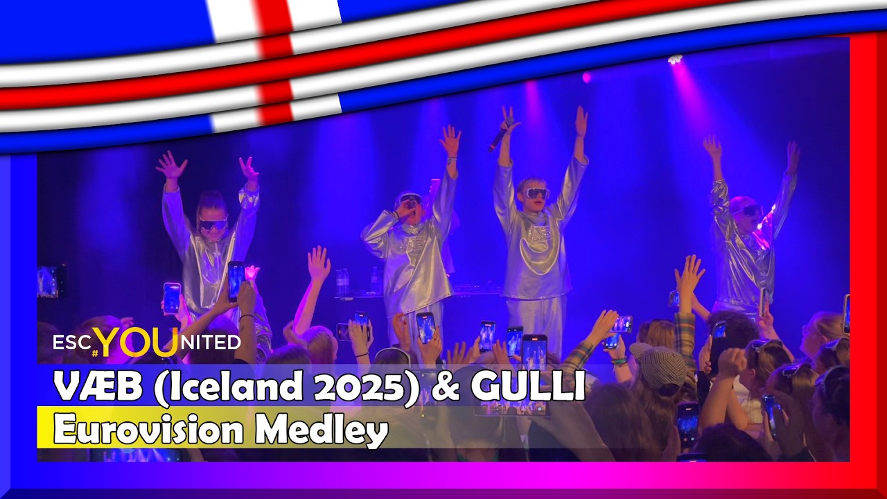 VÆB (Iceland 2025) - Eurovision Medley (Bada Bara Bastu, Cha Cha Cha & RÓA) @ Pumpehuset, Copenhagen