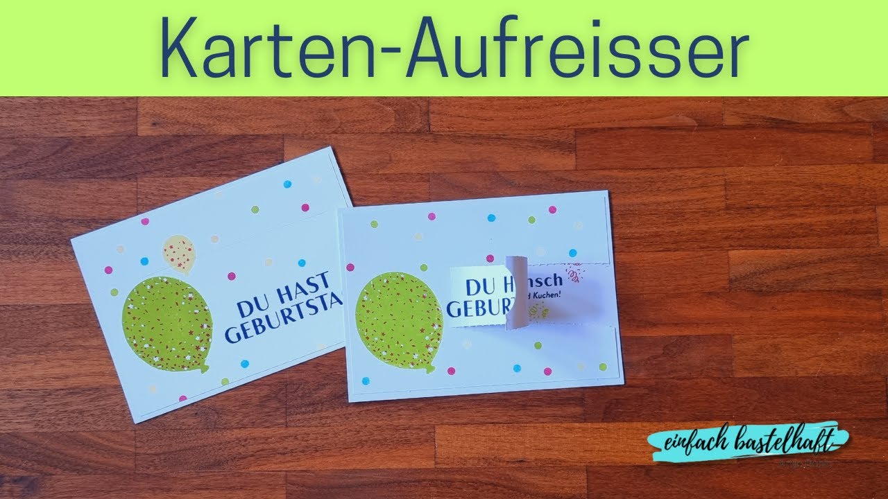 Aufreißer-Karte zum Geburtstag